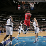 Chicago Bulls v Dallas Mavericks: Ronnie Brewer, Dirk Nowitzki and Brendan Haywood Photographic Print by Danny Bollinger