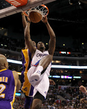Los Angeles Lakers v Los Angeles Clippers: DeAndre Jordan Photographic Print by Stephen Dunn