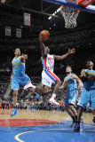 New Orleans Hornets v Detroit Pistons: Ben Gordon and Trevor Ariza Photographic Print by Allen Einstein