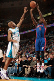 Detroit Pistons v New Orleans Hornets: Rodney Stuckey and Jarrett Jack Photographic Print by Chris 