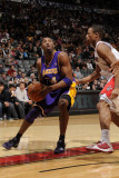 Los Angeles Lakers v Toronto Raptors: Kobe Bryant and DeMar DeRozan Photographic Print by Ron Turenne
