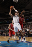 Houston Rockets v Dallas Mavericks: Jason Kidd, Kyle Lowry and Chase Budinger Photographic Print by Danny Bollinger