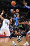 Orlando Magic v Denver Nuggets: Vince Carter and Shelden Williams Photographic Print by Garrett Ellwood