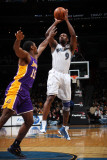 Los Angeles Lakers v Washington Wizards: Gilbert Arenas and Ron Artest Photographic Print by Ned 