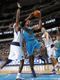New Orleans Hornets v Dallas Mavericks: David West and Brendan Haywood Photographic Print by Layne Murdoch