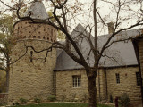 A Stone Building on the Ground of Audubon State Park Photographic Print by Raymond Gehman