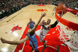 Oklahoma City Thunder v Chicago Bulls: Thabo Sefolosha, Nenad Krstic and Carlos Boozer Photographic Print by Joe Murphy