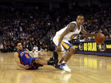 New York Knicks v Golden State Warriors: Monta Ellis and Danillo Gallinari Photographic Print by Ezra Shaw