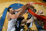 Memphis Grizzlies v Washington Wizards: JaVale McGee and Marc Gasol Photographic Print by Ned Dishman