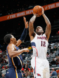 Indiana Pacers v Atlanta Hawks: Josh Powell and Danny Granger Photographic Print by Kevin Cox