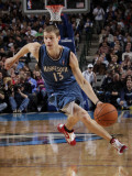 Minnesota Timberwolves v Dallas Mavericks: Luke Ridnour Photographic Print by Glenn James
