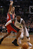 New Jersey Nets v Boston Celtics: Nate Robinson and Devin Harris Photographic Print by Elsa .