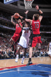Toronto Raptors v Philadelphia 76ers: Lou Williams, Sonny Weems and David Andersen Photographic Print by David Dow