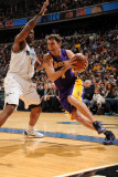 Los Angeles Lakers v Washington Wizards: Luke Walton and Trevor Booker Photographic Print by Andrew Bernstein