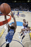 Minnesota Timberwolves v Oklahoma City Thunder: Corey Brewer, Russell Westbrook and Thabo Sefolosha Photographic Print by Layne Murdoch