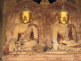 Buddha Statues with Gilded Faces Photographic Print by Alison Wright