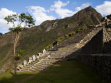 Hillside Terraces at Machu Picchu, an Archaeological Site in Peru Photographic Print by Michael Hanson