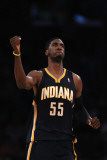 Indiana Pacers v Los Angeles Lakers: Roy Hibbert Photographic Print by Jeff Gross