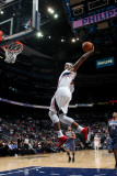Charlotte Bobcats v Atlanta Hawks: Josh Smith Fotografisk tryk af Scott Cunningham