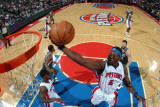 Milwaukee Bucks v Detroit Pistons: Ben Wallace Photographic Print by Allen Einstein