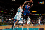 Detroit Pistons v New Orleans Hornets: Rodney Stuckey and Willie Green Photographic Print by Chris 