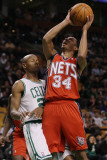 New Jersey Nets v Boston Celtics: Devin Harris and Ray Allen Photographic Print by Elsa .