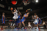 New York Knicks v Denver Nuggets: Carmelo Anthony, Amar'e Stoudemire and Danilo Gallinari Photographic Print by Doug Pensinger