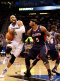 Atlanta Hawks v Orlando Magic: Vince Carter and Josh Smith Photographic Print by Sam Greenwood