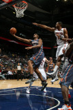 Charlotte Bobcats v Atlanta Hawks: Boris Diaw and Al Horford Photographic Print by Scott Cunningham