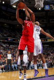 Houston Rockets v Sacramento Kings: Chuck Hayes and DeMarcus Cousins Photographic Print by Rocky Widner