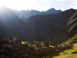 Machu Picchu, Ruins Leftover from the Inca Empire, on a Sunny Morning Photographic Print by Michael Hanson