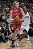 Houston Rockets v Dallas Mavericks: Chase Budinger and Shawn Marion Photographic Print by Glenn James