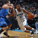 Dallas Mavericks v New Orleans Hornets: Willie Green and Jose Barea Lámina fotográfica por Layne Murdoch