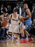 Minnesota Timberwolves v Dallas Mavericks: Jose Juan Barea and Sebastian Telfair Photographic Print by Glenn James
