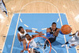Orlando Magic v Denver Nuggets: Dwight Howard and Shelden Williams Photographic Print by Garrett Ellwood
