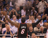Miami Heat v Orlando Magic: LeBron James Photographic Print by Mike Ehrmann