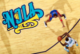 Detroit Pistons v New Orleans Hornets: Quincy Pondexter and Tracy McGrady Photographic Print by Chris 