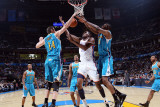 New Orleans Hornets v Oklahoma City Thunder: XX and XX Photographic Print by Layne Murdoch