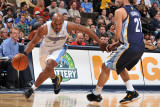 Memphis Grizzlies v Denver Nuggets: Chauncey Billups and Rudy Gay Photographic Print by Garrett Ellwood
