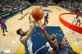 Detroit Pistons v Memphis Grizzlies: Marc Gasol and Ben Wallace Photographic Print by Joe Murphy