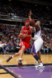 Houston Rockets v Sacramento Kings: Brad Miller and Carl Landry Photographic Print by Rocky Widner