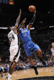 Orlando Magic v San Antonio Spurs: Dwight Howard and Antonio McDyess Photographic Print by D. Clarke Evans