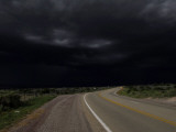 Highway 68 to Taos and Storm Clouds Photographic Print by Raul Touzon