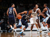 Memphis Grizzlies v Washington Wizards: Rudy Gay and Al Thornton Photographic Print by Ned Dishman