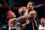 Indiana Pacers v Atlanta Hawks: Jeff Teague and Danny Granger Photographic Print by Kevin Cox