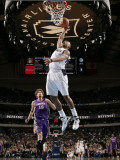 Phoenix Suns v Dallas Mavericks: Caron Butler and Robin Lopez Photographic Print by Glenn James