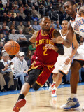 Cleveland Cavaliers  v Oklahoma City Thunder: Mo Williams and Serge Ibaka Photographic Print by Layne Murdoch