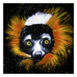 Red Ruffed Lemur Giclee Print