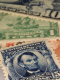 Classic United States Postage Stamps Photographic Print by Phil Schermeister