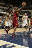 Cleveland Cavaliers  v Indiana Pacers: Antawn Jamison and Roy Hibbert Photographic Print by Ron Hoskins